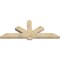 Ekena Millwork Kennewick Rough Sawn Timber Gable Bracket, Douglas Fir, 72"W x 30"H x 4"D x 6"F, 10/12 Pitch GBW072X30X0406KEN00RDF - alternate 3